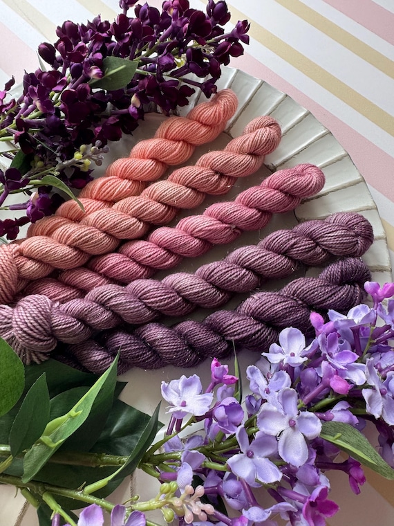 Blushing Lilacs Fade Mini Skein Set