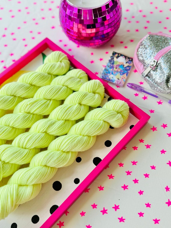 Zesty Lemon Sparklers - Candy Kisses DK 50 Gram Skein