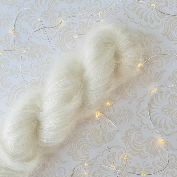 Marshmallow Cotton Candy Mohair Yarn