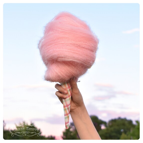 Bubble Gum Cotton Candy Mohair Yarn