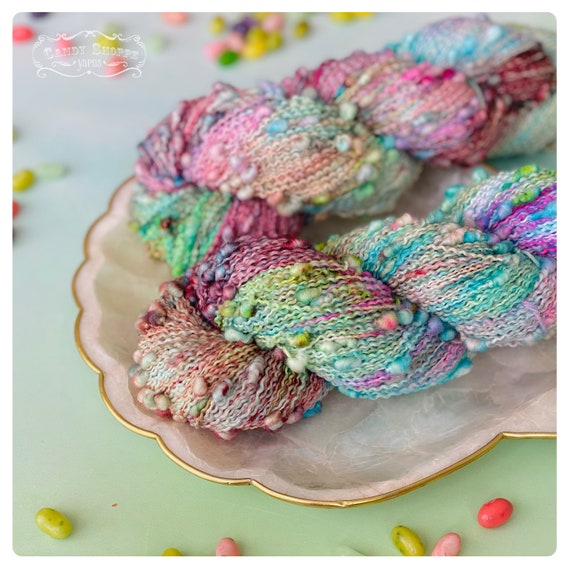 Jumping Jelly Beans Yarn on Truffle (Boucle) Base
