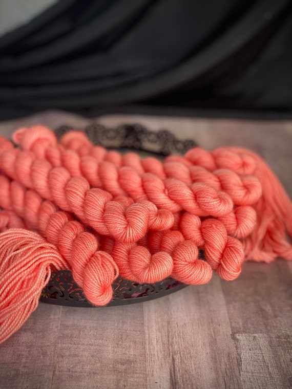 Papaya Gumball Mini Skein for Haunted House MKAL