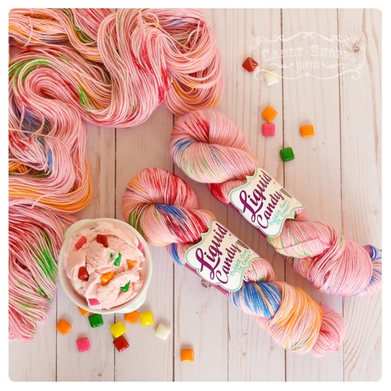 Bubble Gum Ice Cream Yarn DYED TO ORDER