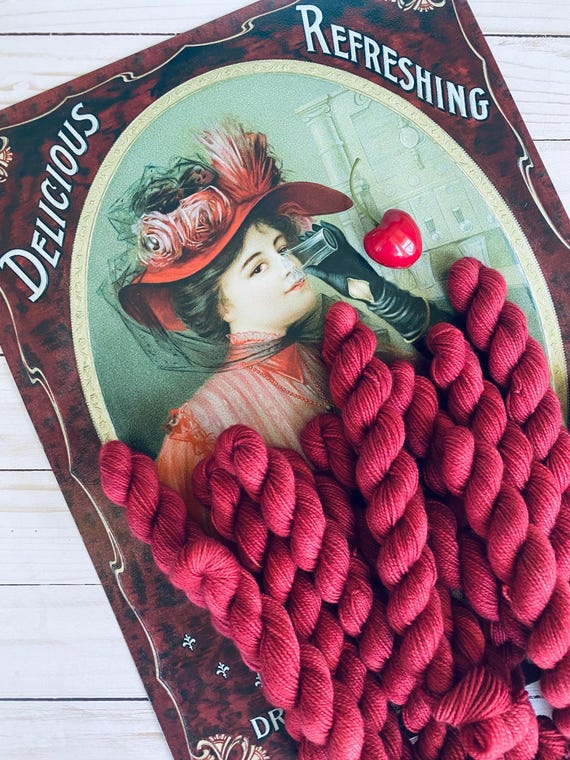 New Cherry Cola Gumball Mini Skein