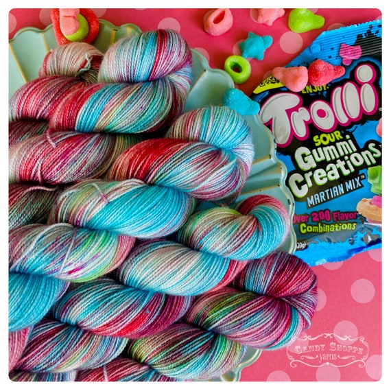 Sour Martian Mix Sock Yarn