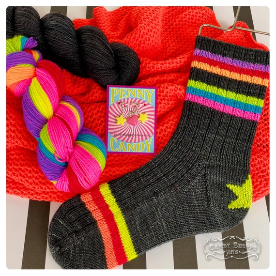 ROLLER RINK Lucky Star Socks Kit with Printed Pattern