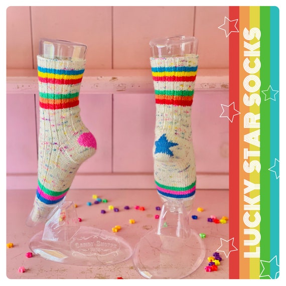 Lucky Star Socks Knitting Pattern - Digital only