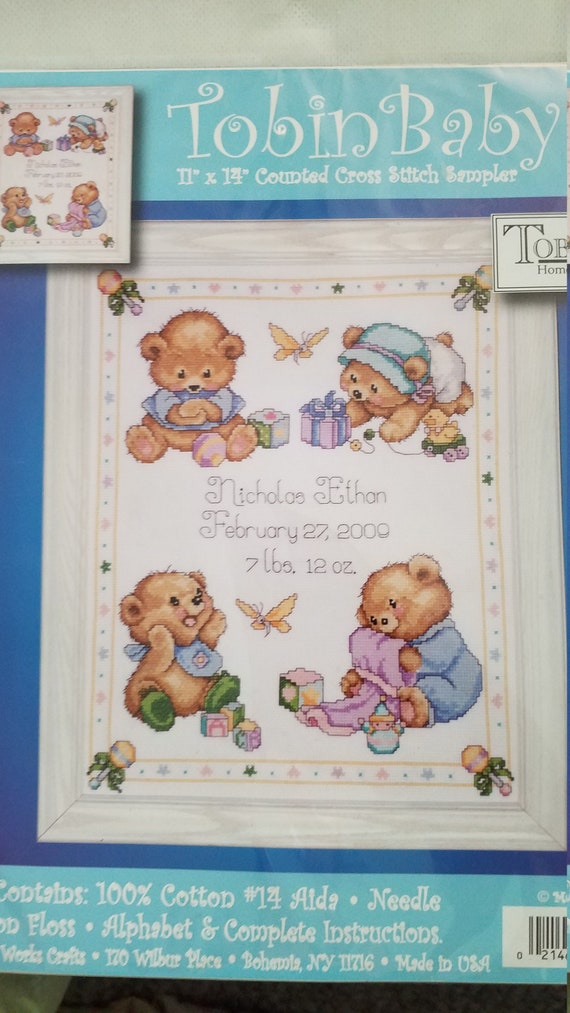 tobin baby cross stitch kits