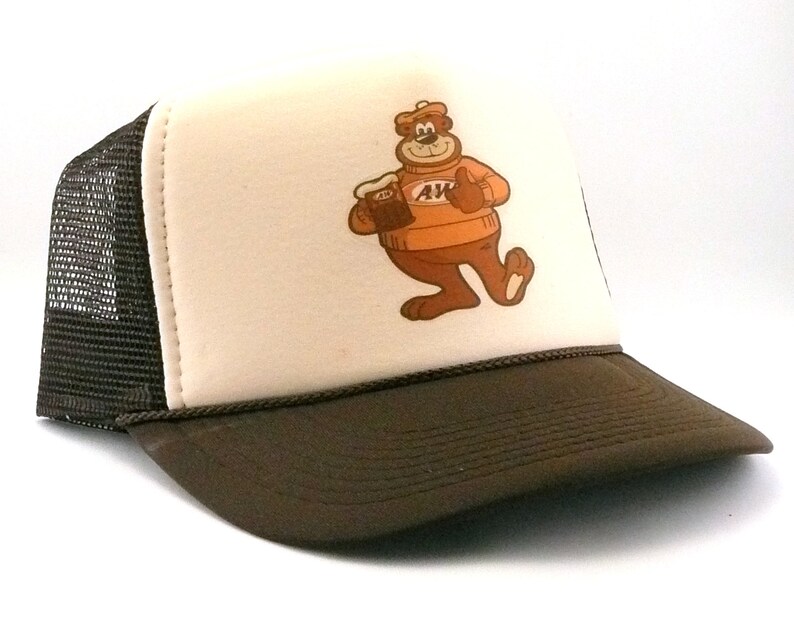 A&W Root Beer Bear Trucker Hat Mesh Hat Snapback Hat New Etsy