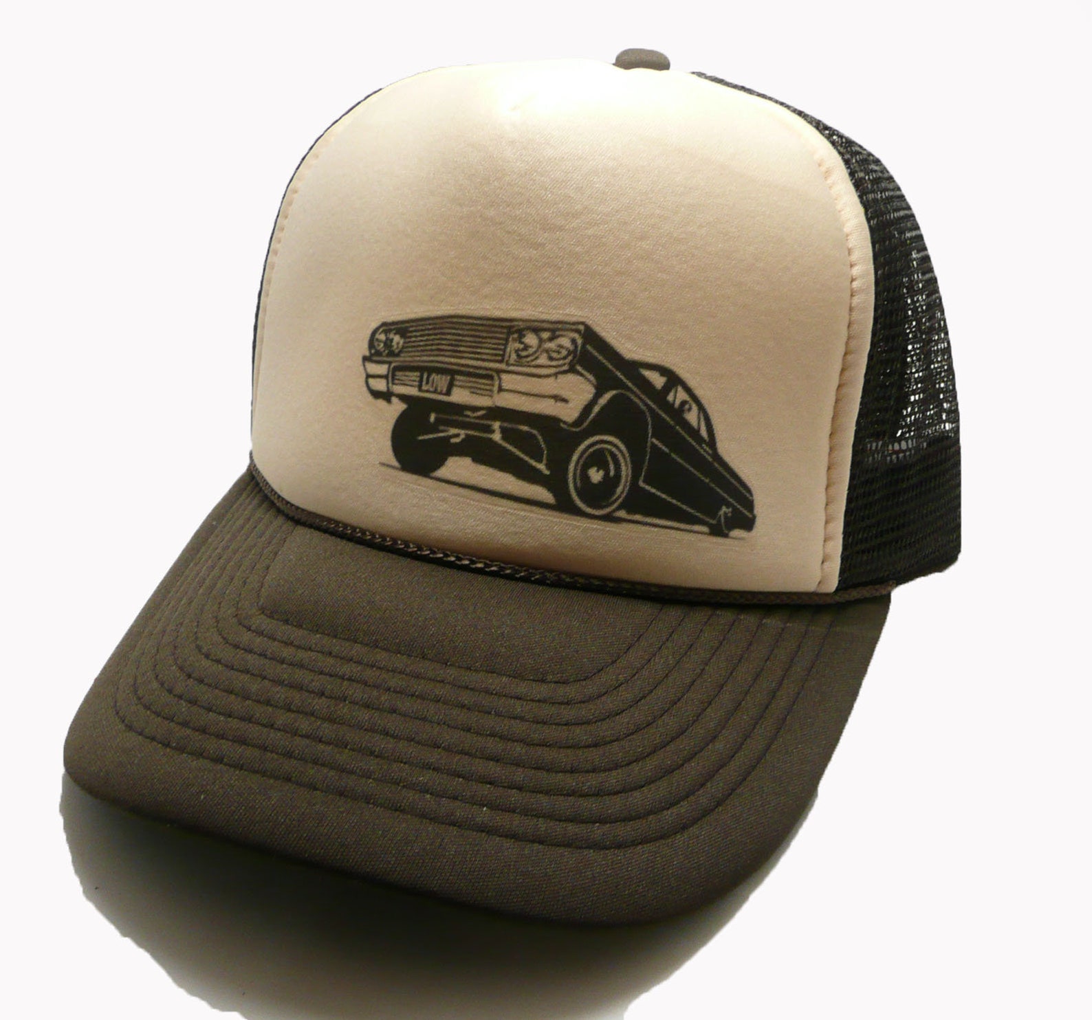 Lowrider Trucker Hat Mesh Hat Adjustable Vintage Cap Etsy