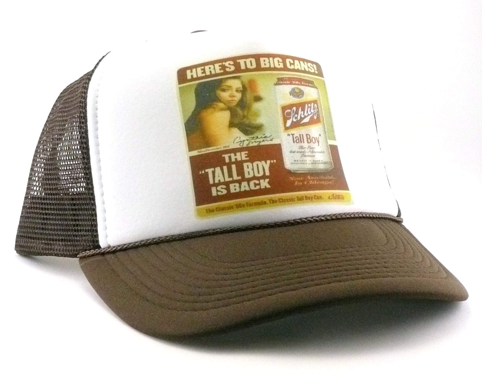 Schlitz Tall Boy Trucker Hat Mesh Hat Adjustable Vintage Cap Etsy