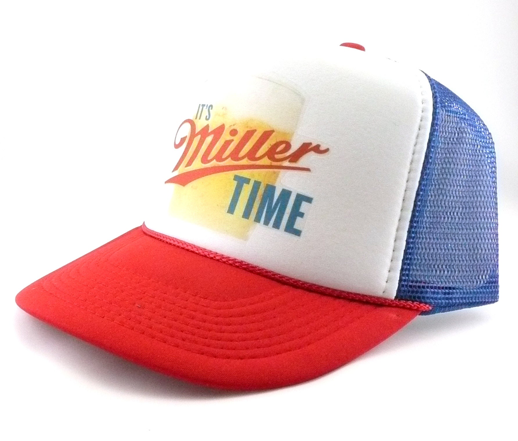 Miller Beer Trucker Hat mesh hat snapback hat RWB new adjustable It&#…