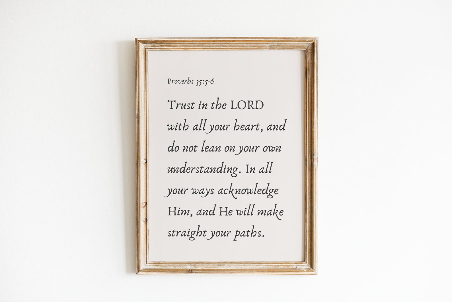 Trust in the Lord Wall Art. Minimalist Christian Art. Modern Christian ...