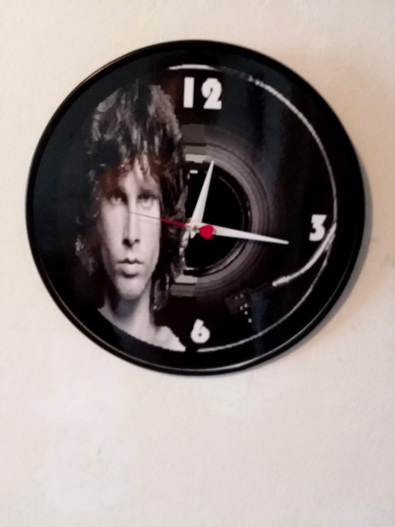 Jim Morrison The Doors 12 Inch Wall Clock Brand New Original Red Heart Second Hand La Woman Riders On The Storm Free Ship