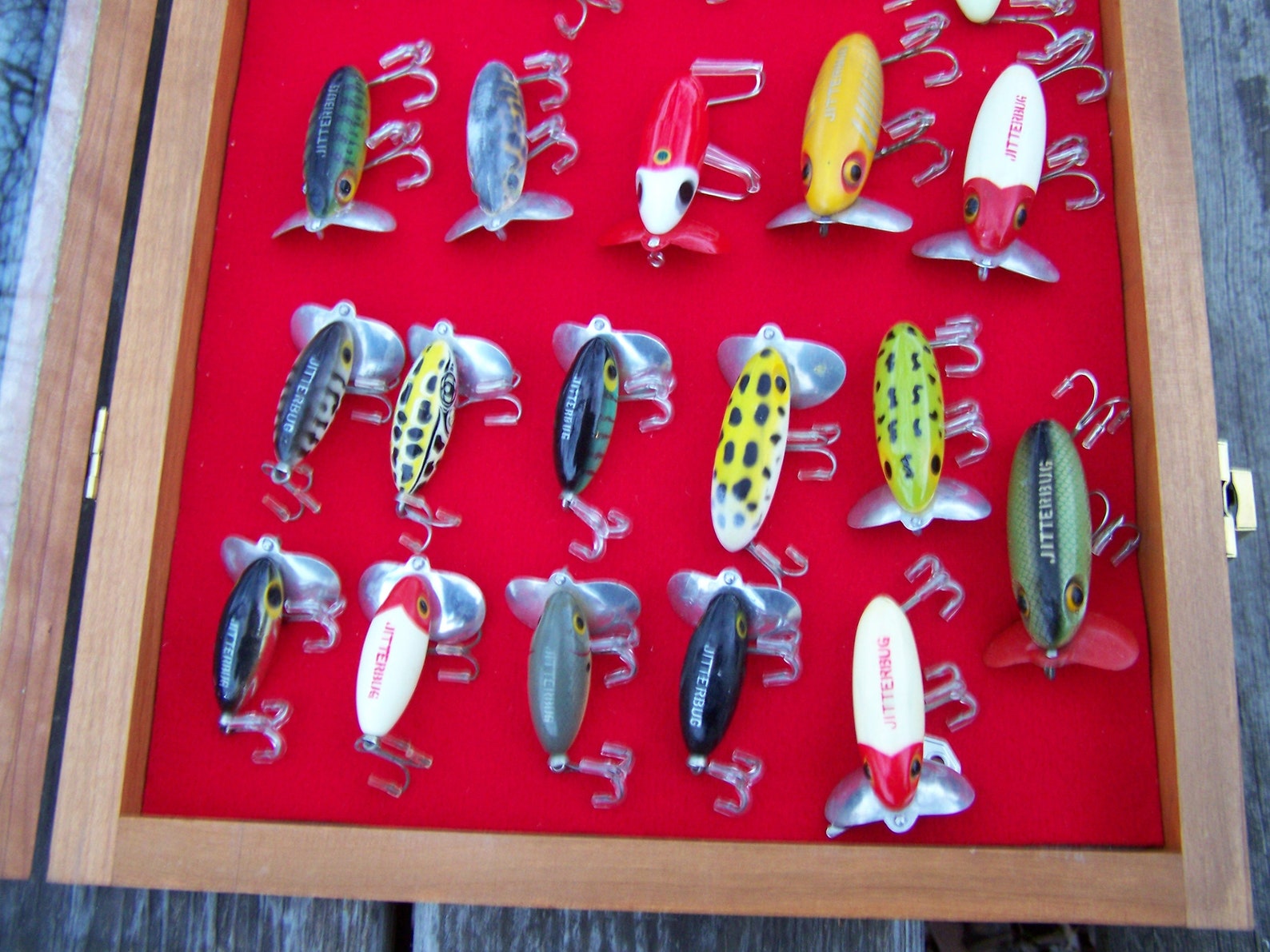 Vintage fishing lure collection Arbogast jitter bug lure Etsy