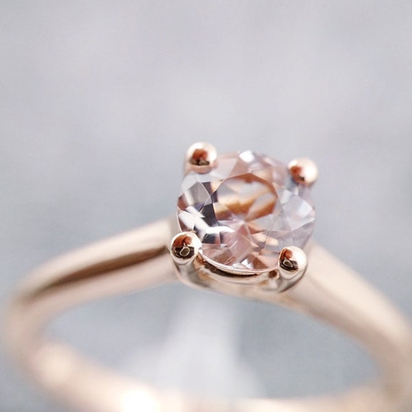 Rose Gold Engagement Ring, Rose Gold Ring, Morganite Engagement Ring, Morganite Ring, Engagement Ring, Rose Gold Ring, Rose Gold Jewelry