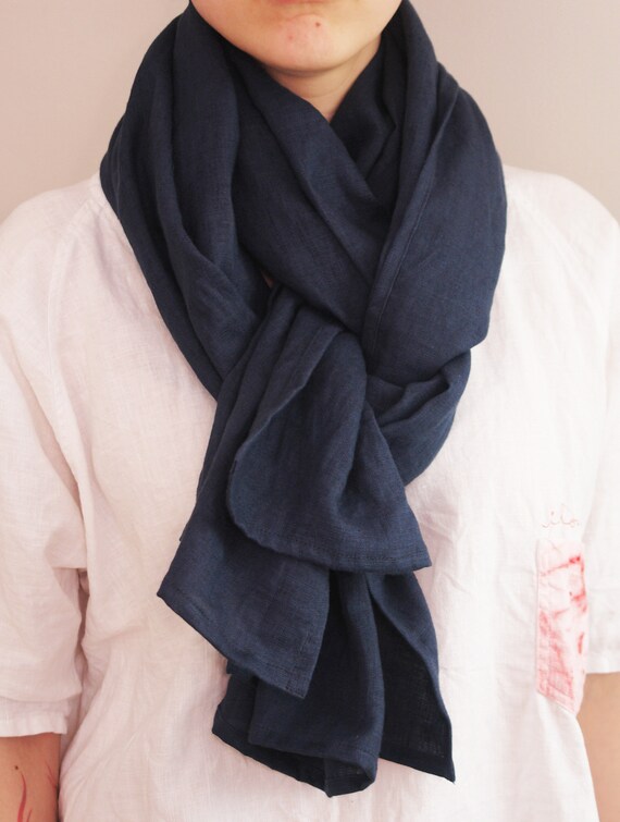 mens linen scarf