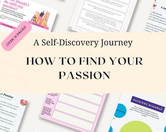 Find Your Passion Workbook: Entdecke deine Bestimmung mit diesem DIY Coaching Bundle zur Selbstfindung