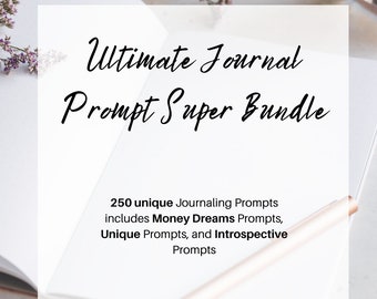 Journaling Prompt Master Bundle - 250 prompts!