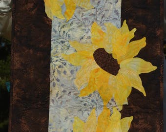 Sunflower Artistic Handmade Quilted Wall Hanging