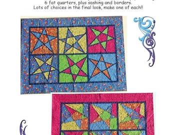 Happy Stars Quilt PDF Pattern