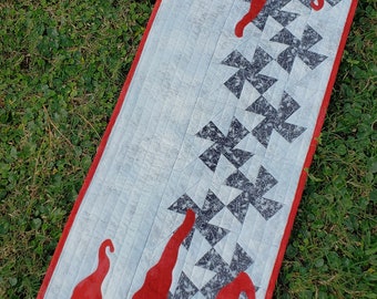Christmas Gnomes Handmade Table Runner