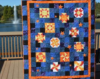 Stars in the Night Sky Handmade quilt
