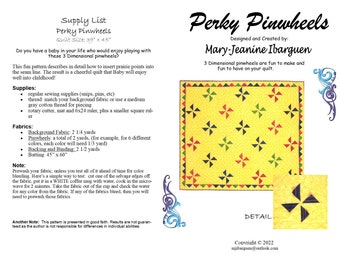 Perky Pinwheels PDF Pattern
