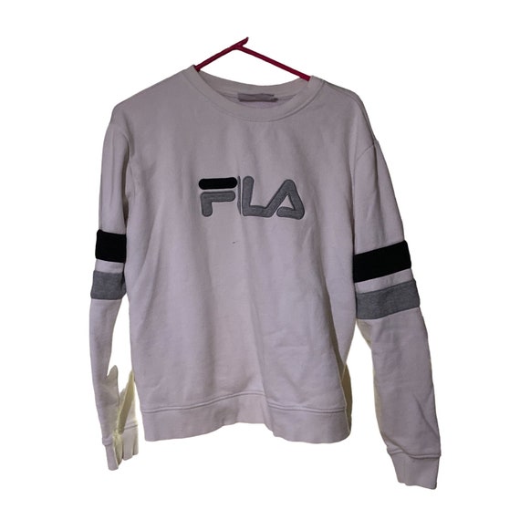 Pull blanc fila shop homme
