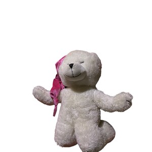 Plush Goodnight Teddy Bear Praying Kneeling White Pink Night Hat 12 inches Homerbest Stuffed image 5