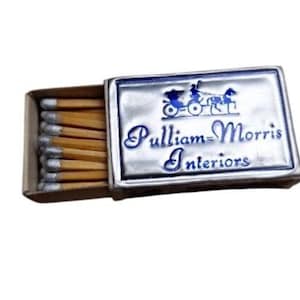 Matchbox Pulliian-Morris Interiors w/ Wooden Matches Match Box