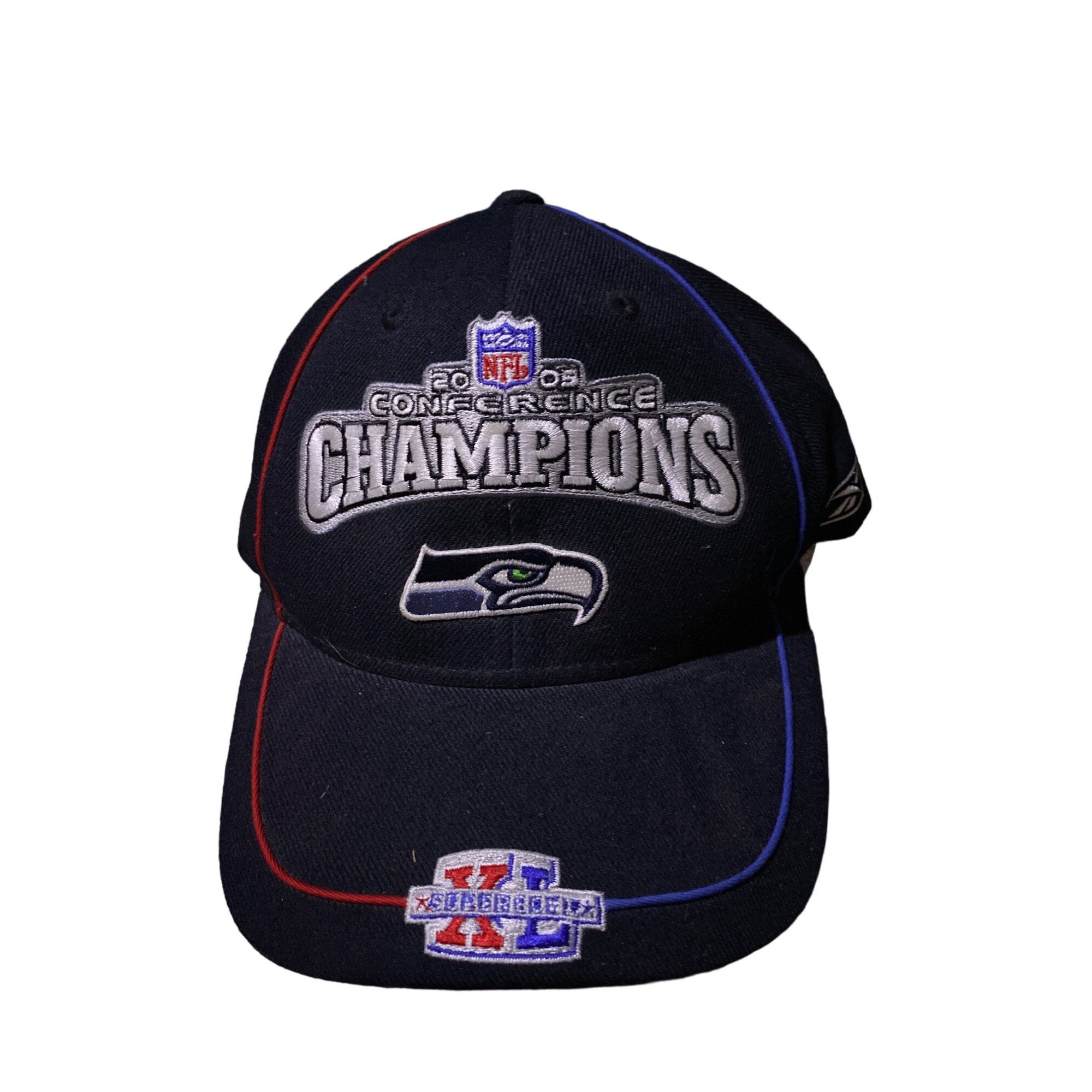 Reebok Hat NFL Seattle Seahawks Conference Champions 2005 Football Cap Snapback
