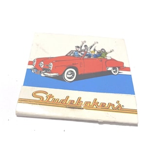 Vintage Matchbook Studebakers - 30 Strike Unstruck