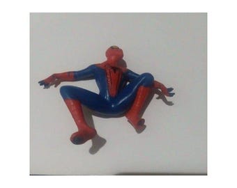 Vintage DC Comic Spiderman action figure crawling 3" Tall Spider-man 2002