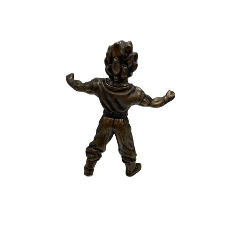 Dragon Ball Z Action Figure Burger King 2000 Gold Color Etsy