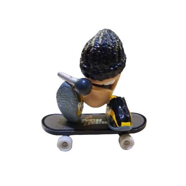 Tech Deck Dudes Rap Masta #023 Bonnet noir et planche en métal #37A