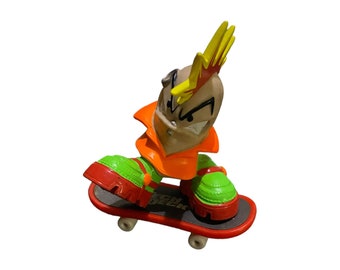 Lenny Tech Deck Dude 2002 Yellow Red Mohawk With Board #9A Action
