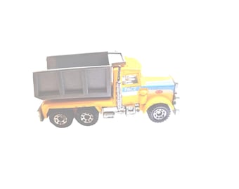 Vintage Matchbox Truck Peterbilt Pace Construction 1981Grey Bed 1:80