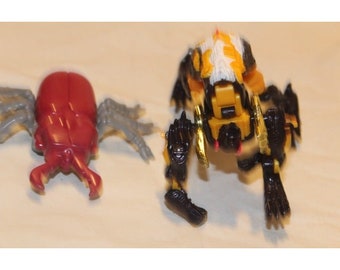 Vintage Hasbro/Takara 1996 and 98 Transformers Microman Beast Wars 1996 Beetle and Bee 1998 Lot 2