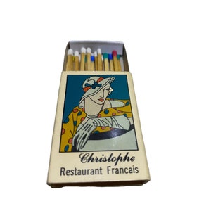Caixa de fósforos Fósforos de madeira Chistophe Restaurant Francais - Wax San Francisco, CA