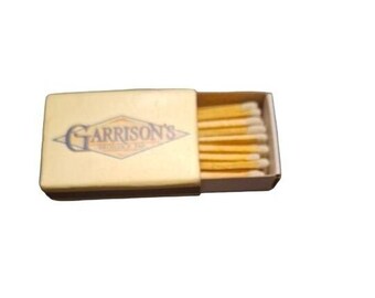 Matchbox Garrison's Broiler and Tap - Atlanta Georgia w/ Wood Matches Matchbook Vintage