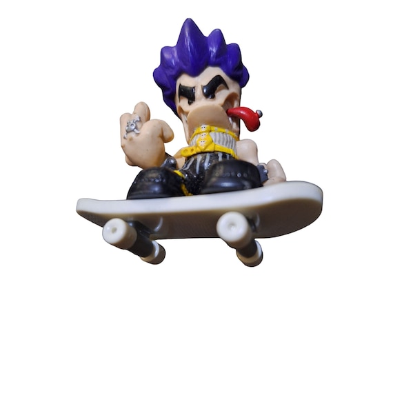 Tech Deck Dudes: Eddie #071 Figure Evolution Crew 2004 Purple Hair