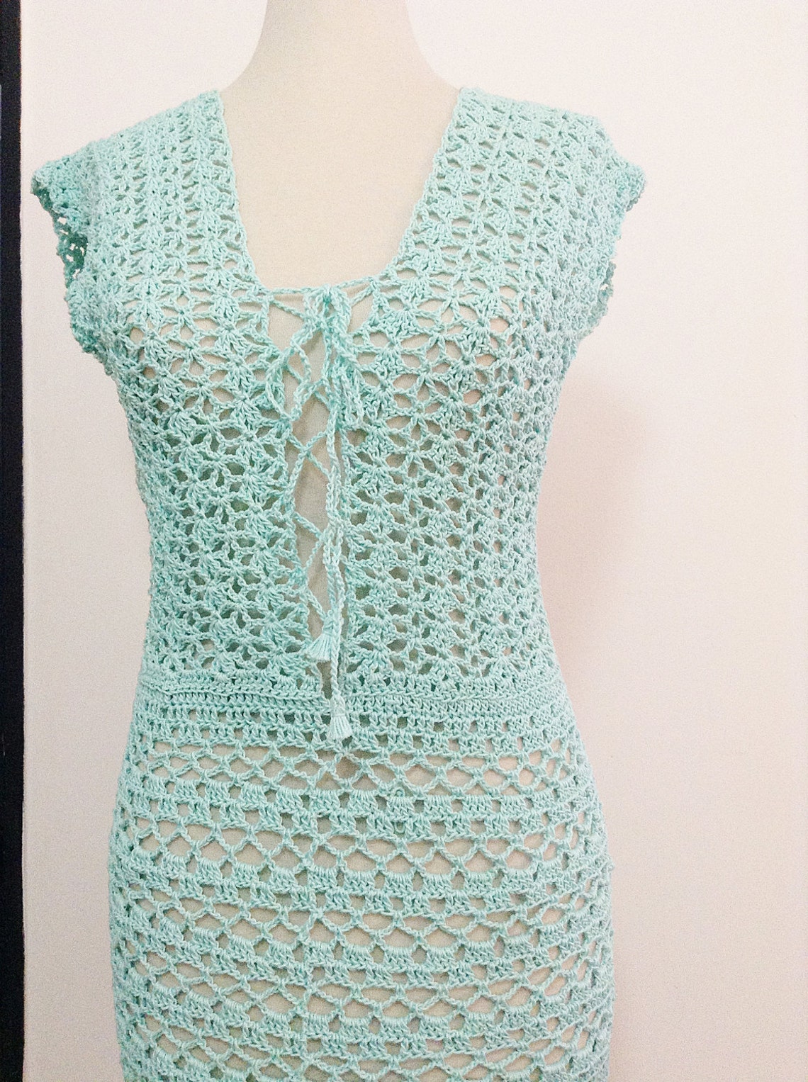 DIGITAL DOWNLOAD crochet sexy dress pattern beach crochet | Etsy