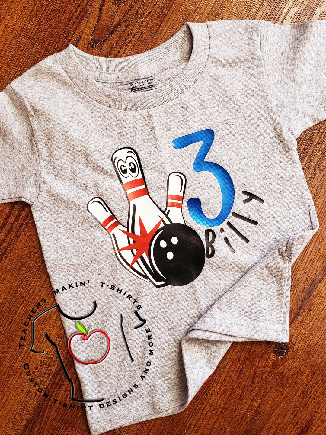Bowling Themed Birthday Shirt Bowling Birthday Shirt Etsy
