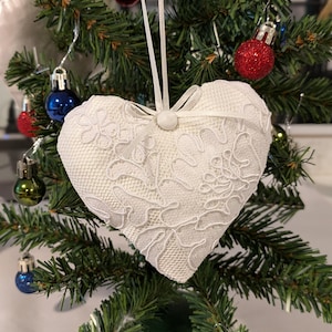 Christmas Ornaments Made Out of Wedding Dress - Etsy