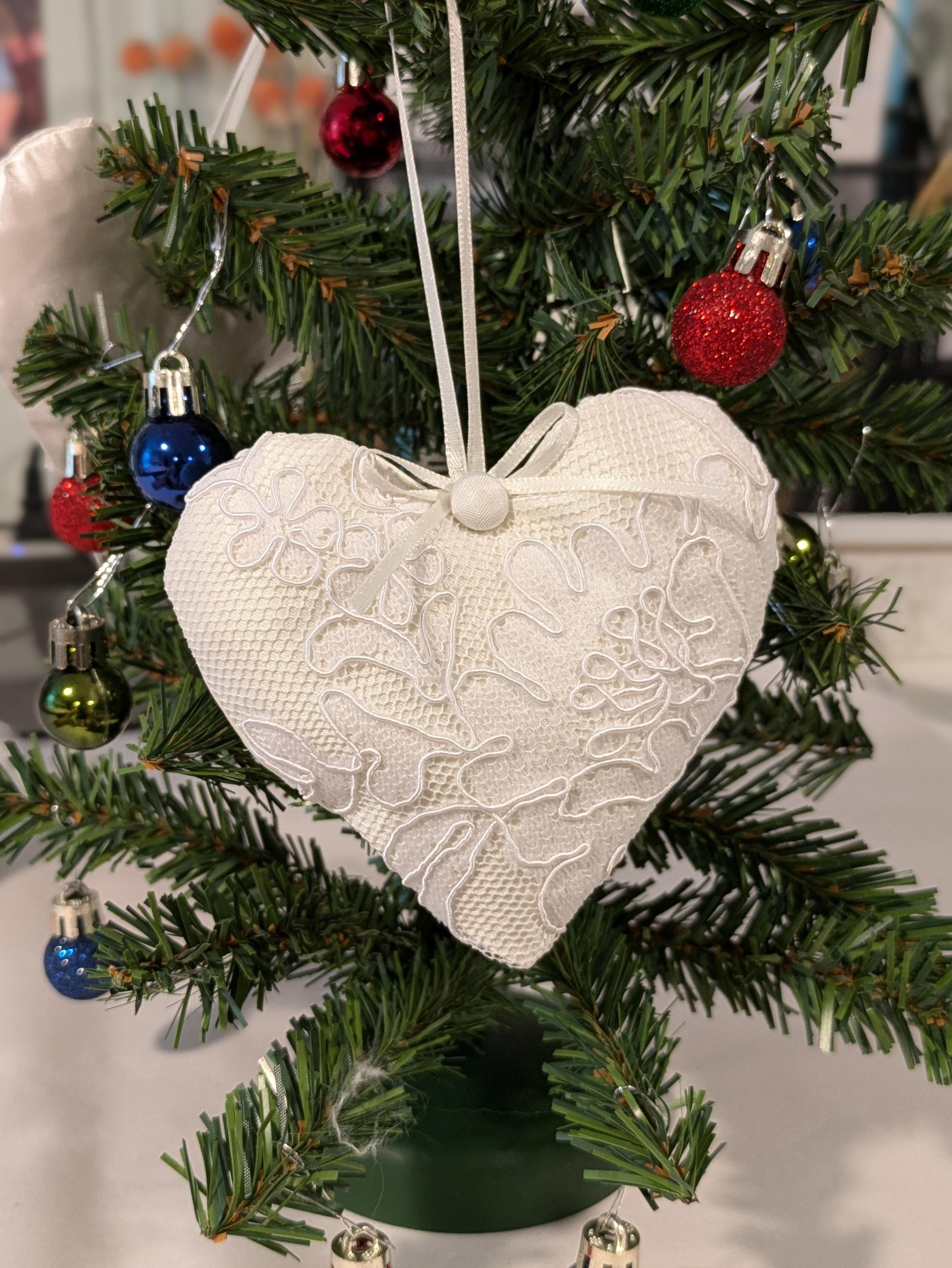 Christmas Ornaments Made Out of Wedding Dress - Etsy