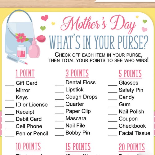 Mother's Day Trivia Game Printable Mothers Day Quiz Etsy