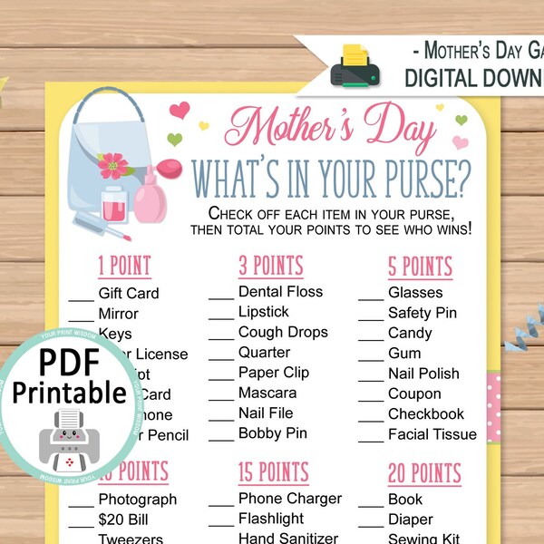 Whats in Your Purse Etsy