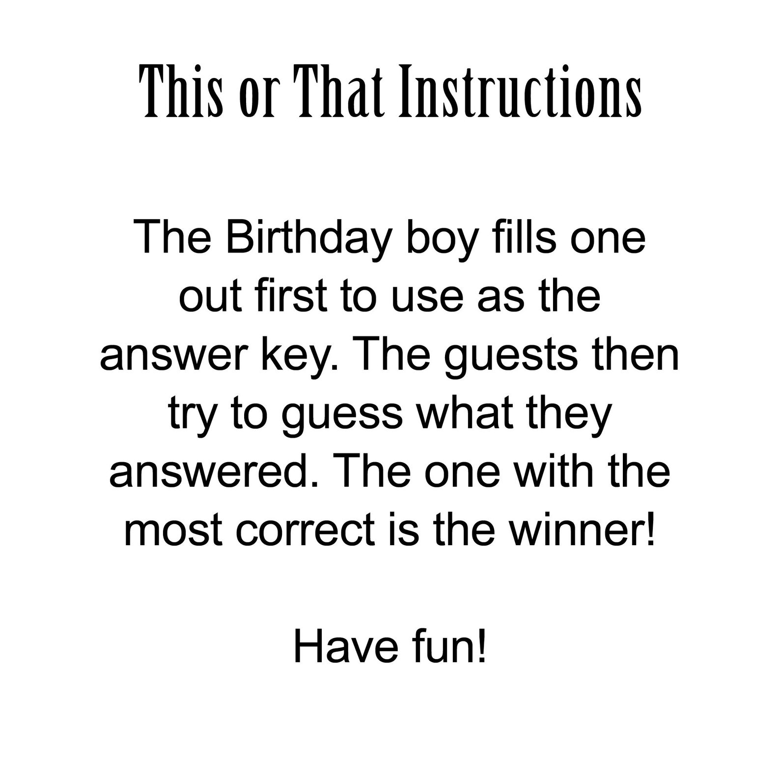 Kids Birthday This Or That Game Video Gamer Birthday Etsy