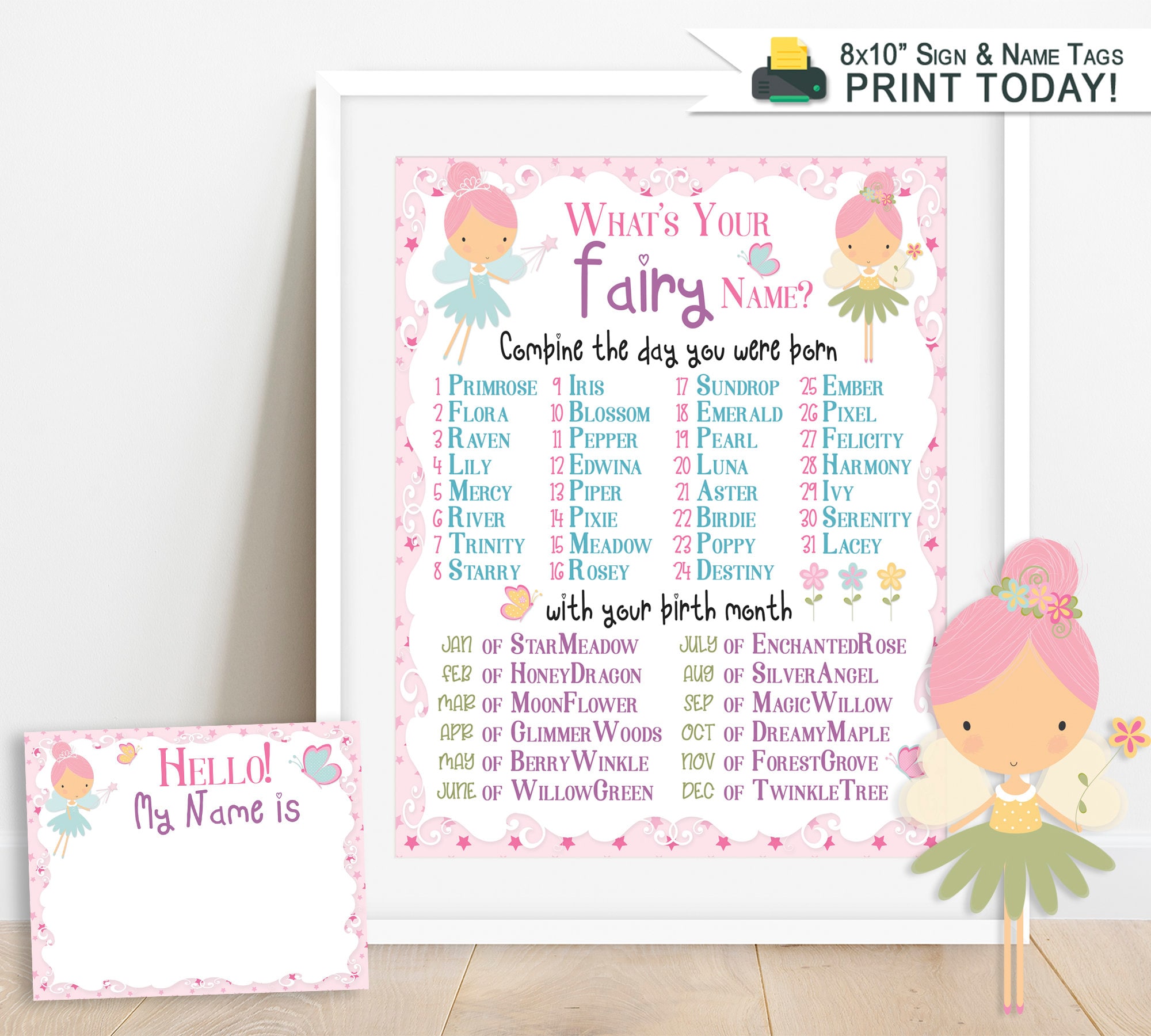 Whats Your Fairy Name Game Printable Sign Name Tags Etsy whats-your-fairy-name-game-printable-sign-name-tags-etsy